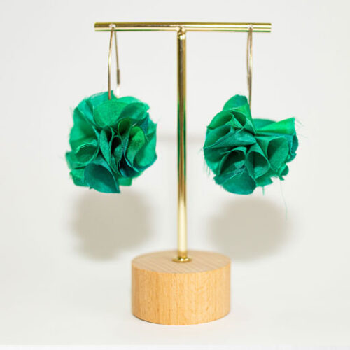 Pendientes Hortensia Verdes
