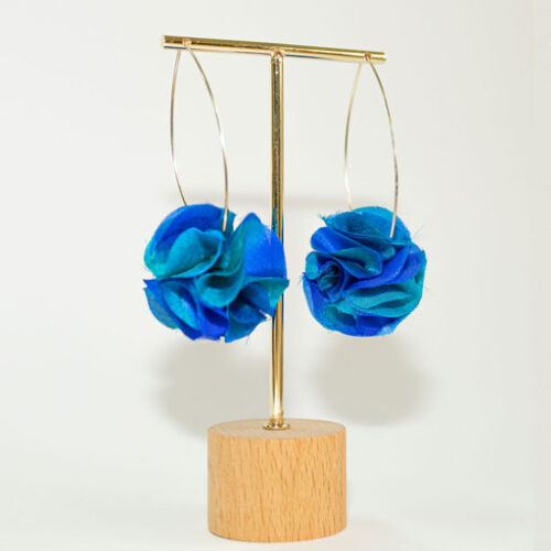 Pendientes Hortensia Azules