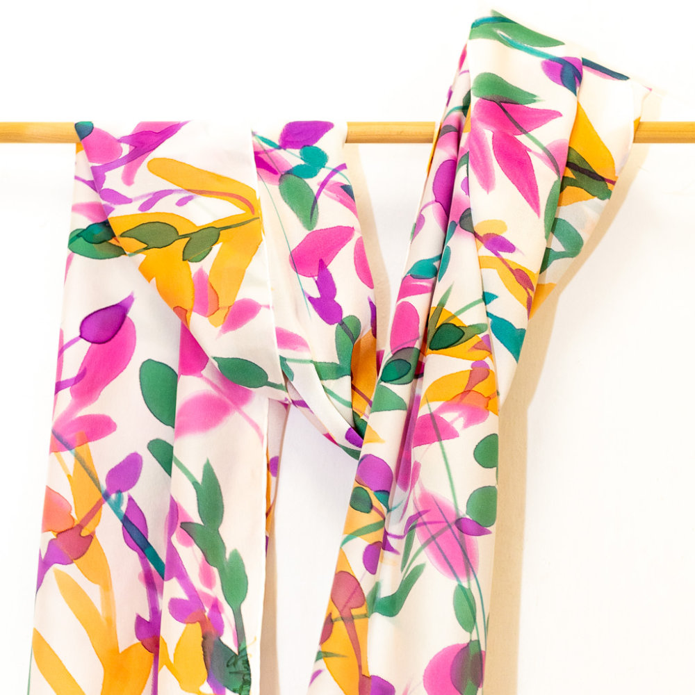 Pañuelo Fular de seda natural